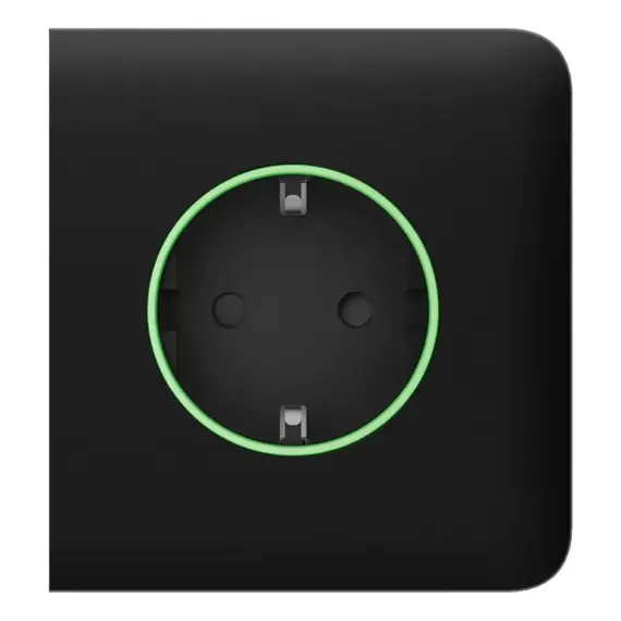 AJAX SYSTEMS Ajax SideCover (smart) ASP fekete/fekete előlap smart aljzathoz Outlet (F típus)